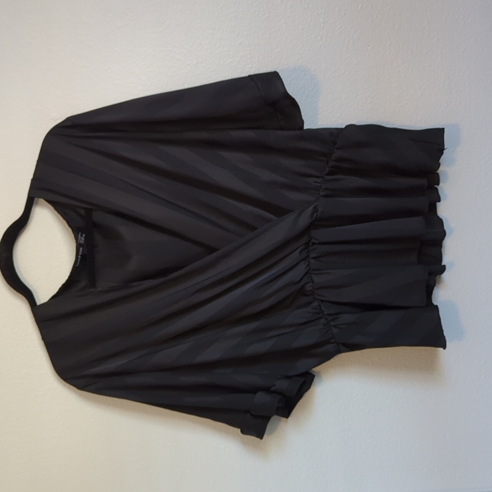 Silky crop blouse